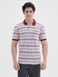 Red Stripe Striped Knit T-Shirt