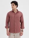 Waffle Texture Shirt In Copper