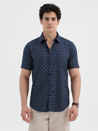Blue White Stripe Cotton Stripe Shirt