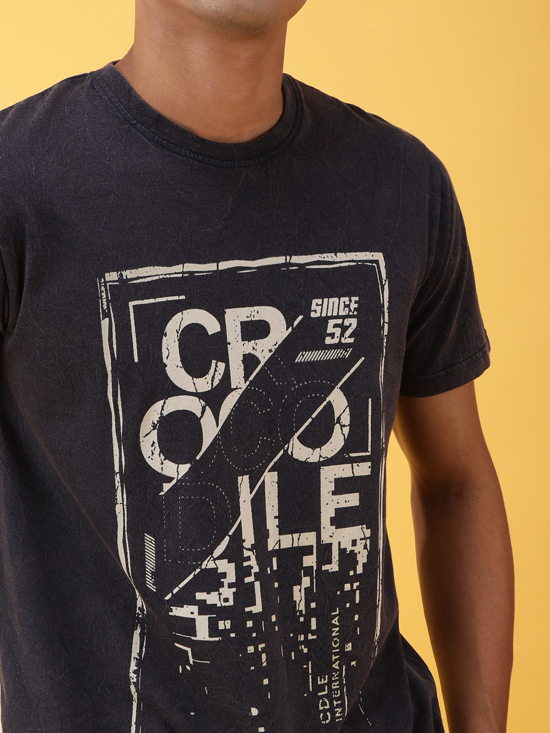 Marble Wash with Discharge Print