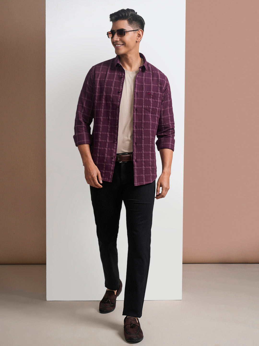 Crocodile Men's Light Grey Slim Trouser