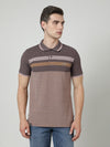 Close-up of brown fabric with texture detail