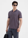 Royal Micro-Motif All-Over Print Polo T-Shirt In Coral