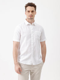 Linen Blend Shirt White