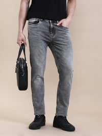 Towel Washed Slim Fit Jeans