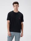 Black Acid Wash Over Sized T-Shirts