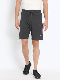 Charcoal Melange Relax Fit Track Shorts