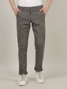 Crocodile Men Grey Slim Fit Trouser