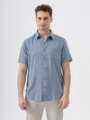 Heritage Jacquard Shirt Blue