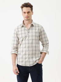 100% Cotton Crinkled Check Shirt