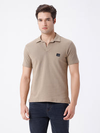 Wood Solid Comfort Fit Polo T-Shirts