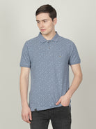 Crocodile Men's Blue Slim Fit T-Shirt Online