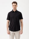 100% Cotton Textured Shirt Black