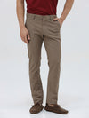 Men Slim Fit Casual Trouser Brown