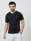 Close-up of black fabric with texture detail