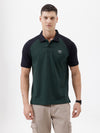 Heritage Raglan Crest Polo T-Shirt In Dark Green