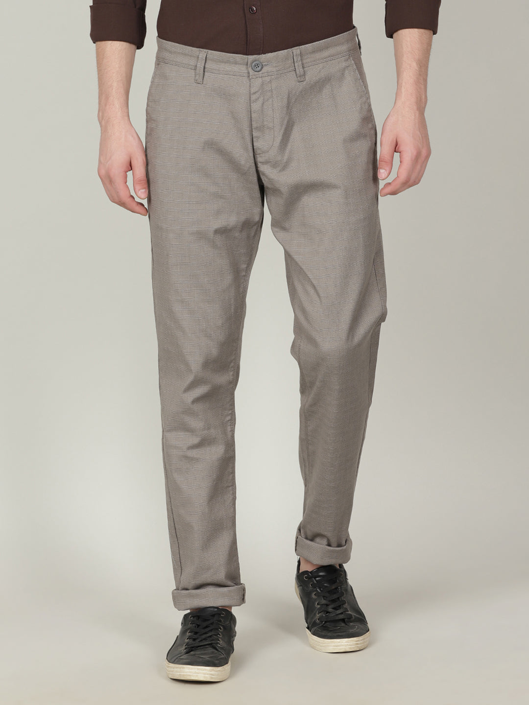 Crocodile Grey Trim Fit Trouser