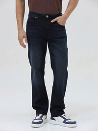 Men Straight Fit Casual Denim Blue