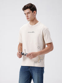 Oversized Panel Graphic T-Shirt