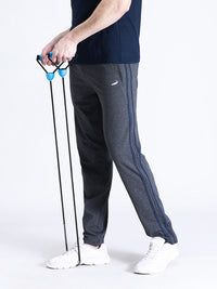 Solid Slim Fit Charcoal Grey Track Pant
