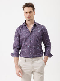 Artistic Floral Satin Shirt
