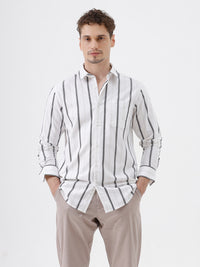 Pure Cotton Dobby Stripe Shirt