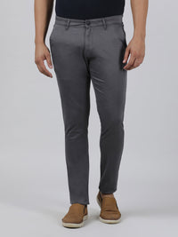 Solid Casual Trouser Grey