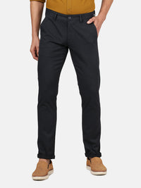 Casual Solid Trouser Navy