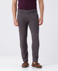 Textured Essential Chinos In Dark Grey