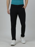 Crocodile Slim Fit Black Trouser for Men