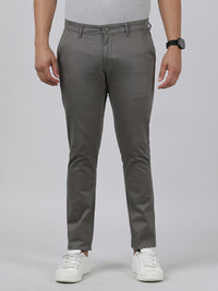 Casual Grey Solid Trouser