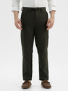 Men's Slim Fit Leisure Green Trousers With Adjustable Waistband For Relaxed Comfort
