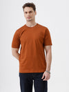 Heavy Luxe Solid Tee In Rust