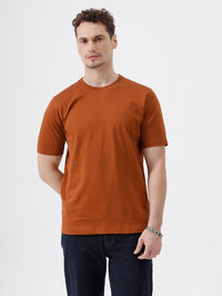 Heavy Luxe Solid Tee In Rust