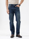 Men's Straight Fit Solid Jeans Blue
