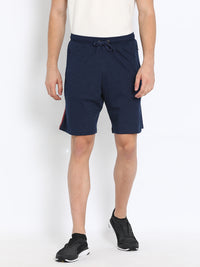 Navy Melange Relax Fit Track Shorts