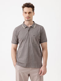 Geo Flow Printed Polo T-Shirt
