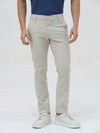 Men Grey Slim Fit Casual Trouser