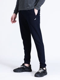 Solid Navy Comfort Fit Joggers