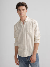 Natural Tactile Stripe Shirt