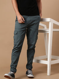 Super Soft Blue Cargo Jogger