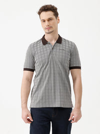 Gridluxe Polo T-Shirt In Choco