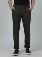 Crocodile Men's Slim Fit Olive Trouser