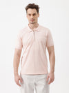Apex Jaquard Polo T-Shirt In Light Pink