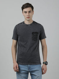 Solid Casual T-Shirt Black