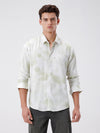 Water Colour Print Linen Shirt