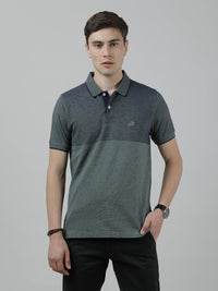Striped Green Polo T-Shirt