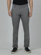 Crocodile Men's Slim Fit Dark Grey Trouser