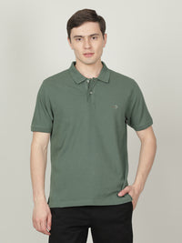 Light Green Solid Polo T-Shirt