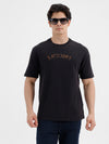 Oversized Graphic T-Shirt Made From 2-Thread French Terry Featuring A Vintage Acid Wash Finish And Bold Chest Print